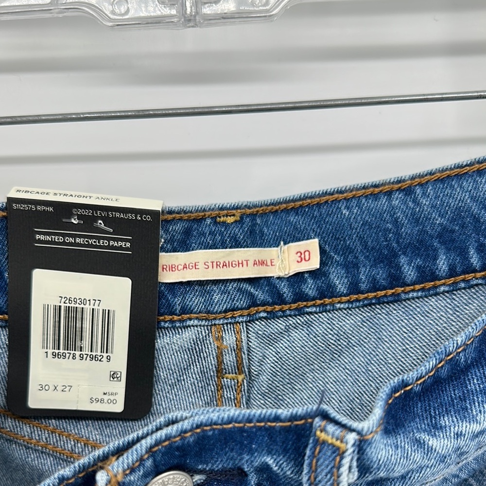 Levi's Jeans - Blue Ribcage straight - Picture 4 of 15